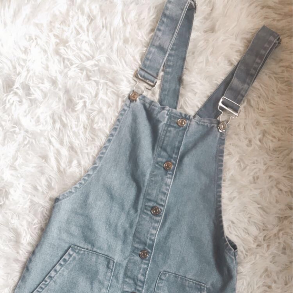 overall denim dress 💞